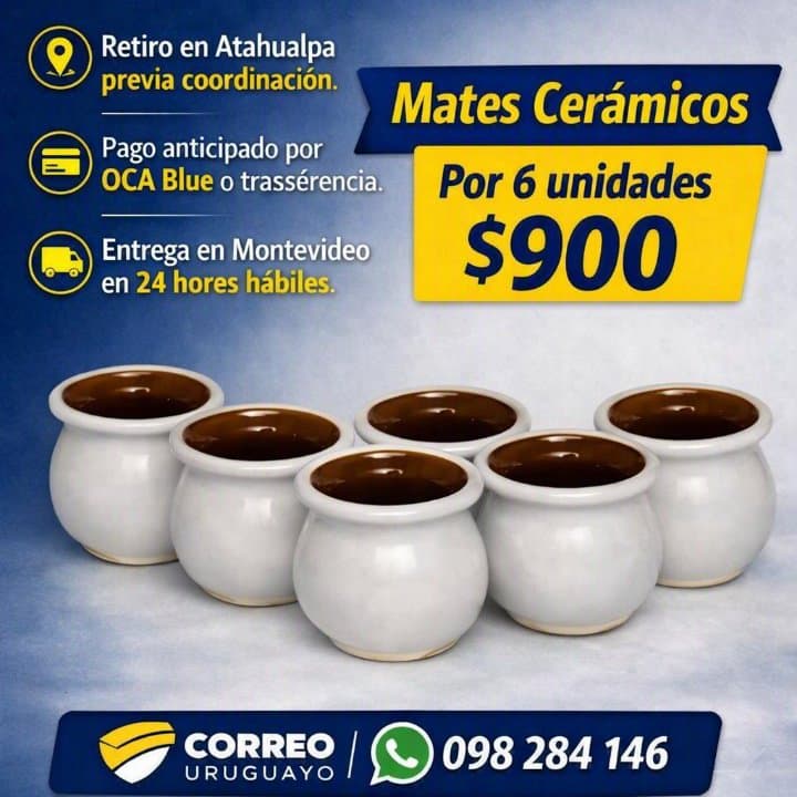 Mates de cerámica para pintar 🖌️